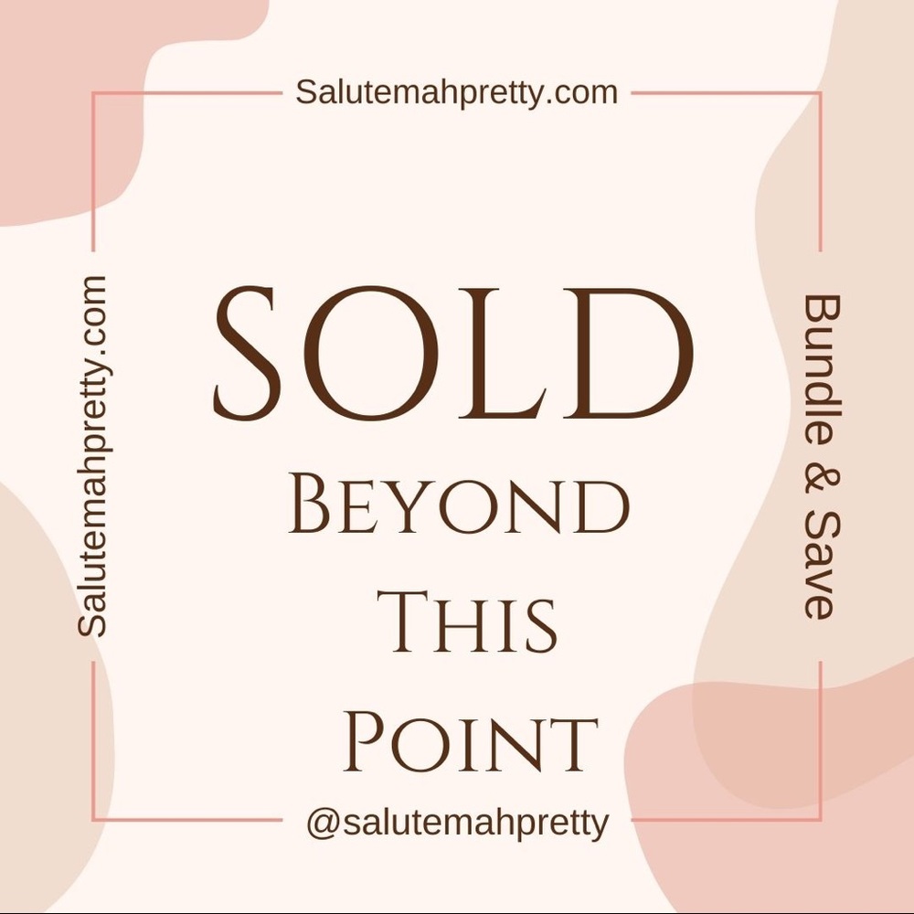 Everything beyond this point has been sold